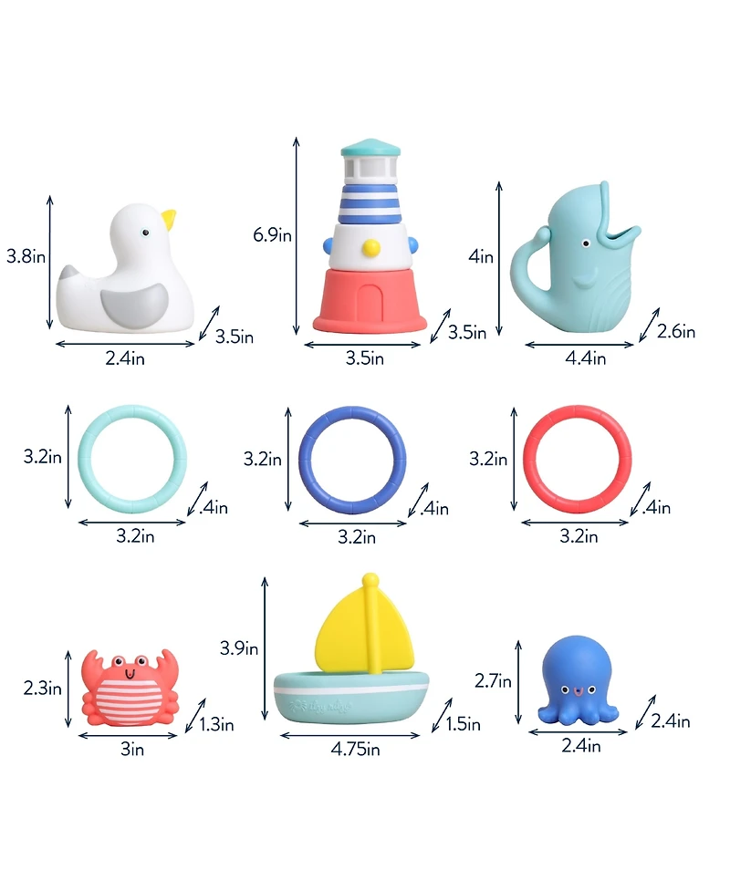 Itzy Ritzy Baby Seaside Splash Gift Set Nautical