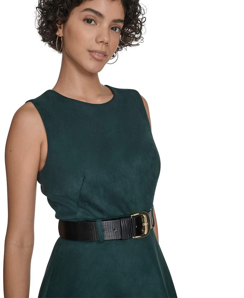 Calvin Klein Women's Belted Midi Dress