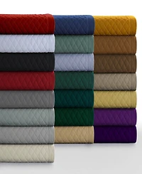 Tribeca Living Brisbane Microfiber Solid Oversized Quilt Set