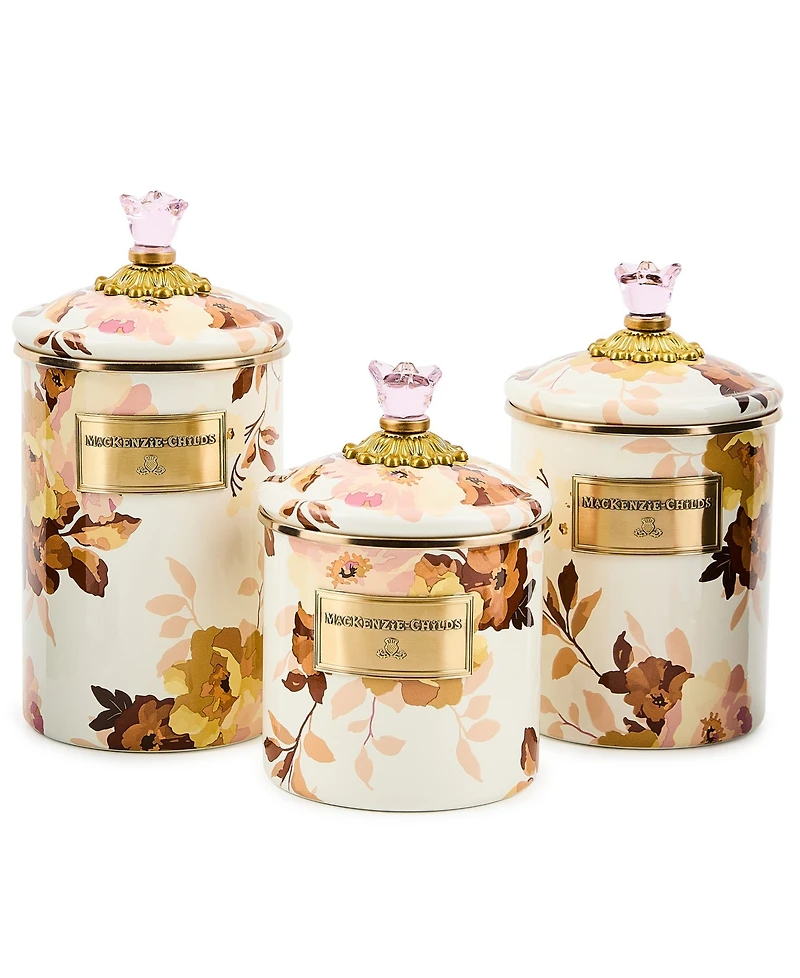 MacKenzie-Childs Wild Rose Medium Canister