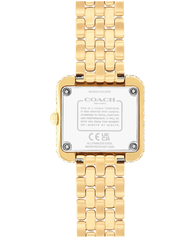 Coach Women's Cass Gold Tone Stainless Steel Bracelet Watch 24mm