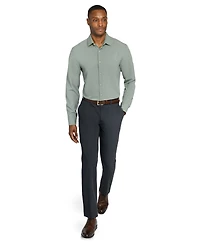ConStruct Men's Solid Performance Stretch Cooling Comfort Dress Shirt