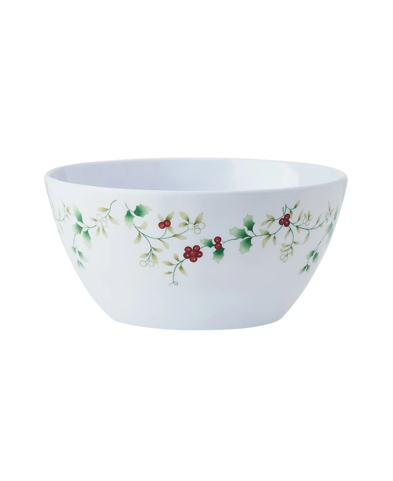 Winterberry Holiday Melamine 24 Pc. Dinnerware Set, Service for 8