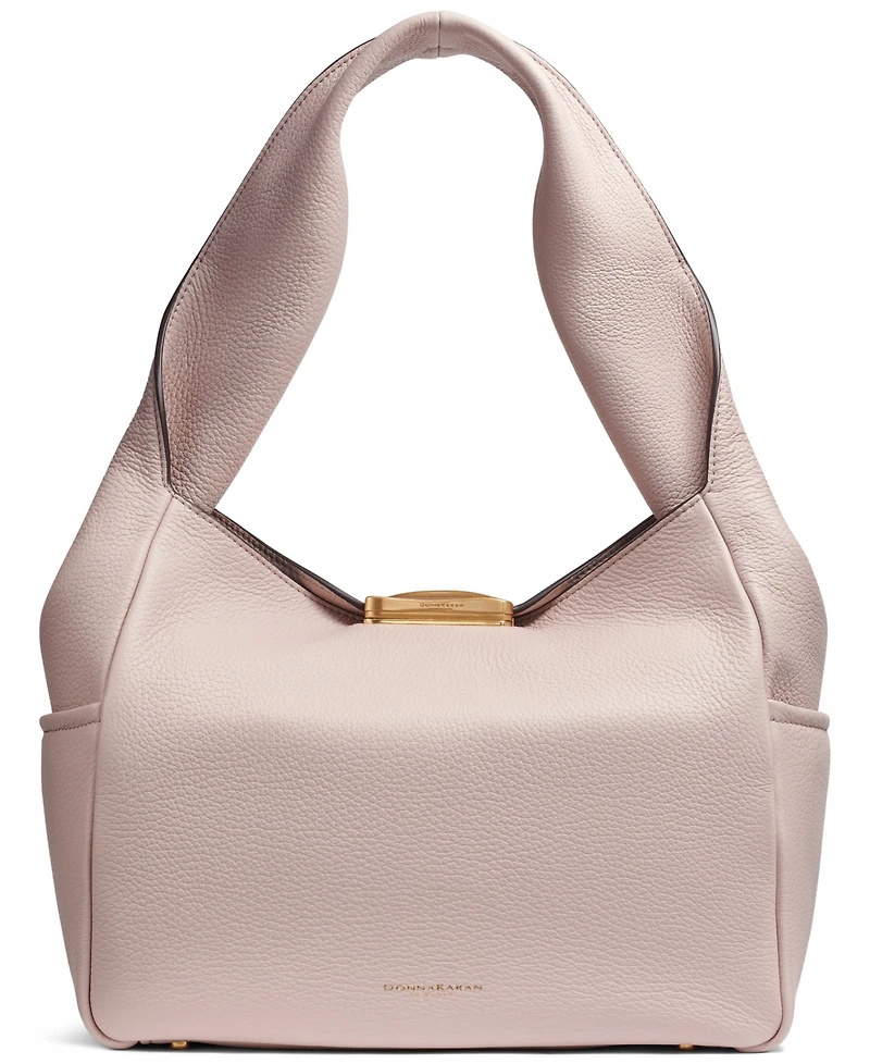 Donna Karan New York Amagansett Soft-Rolled Leather Shoulder with Sculpted Magnet Closure