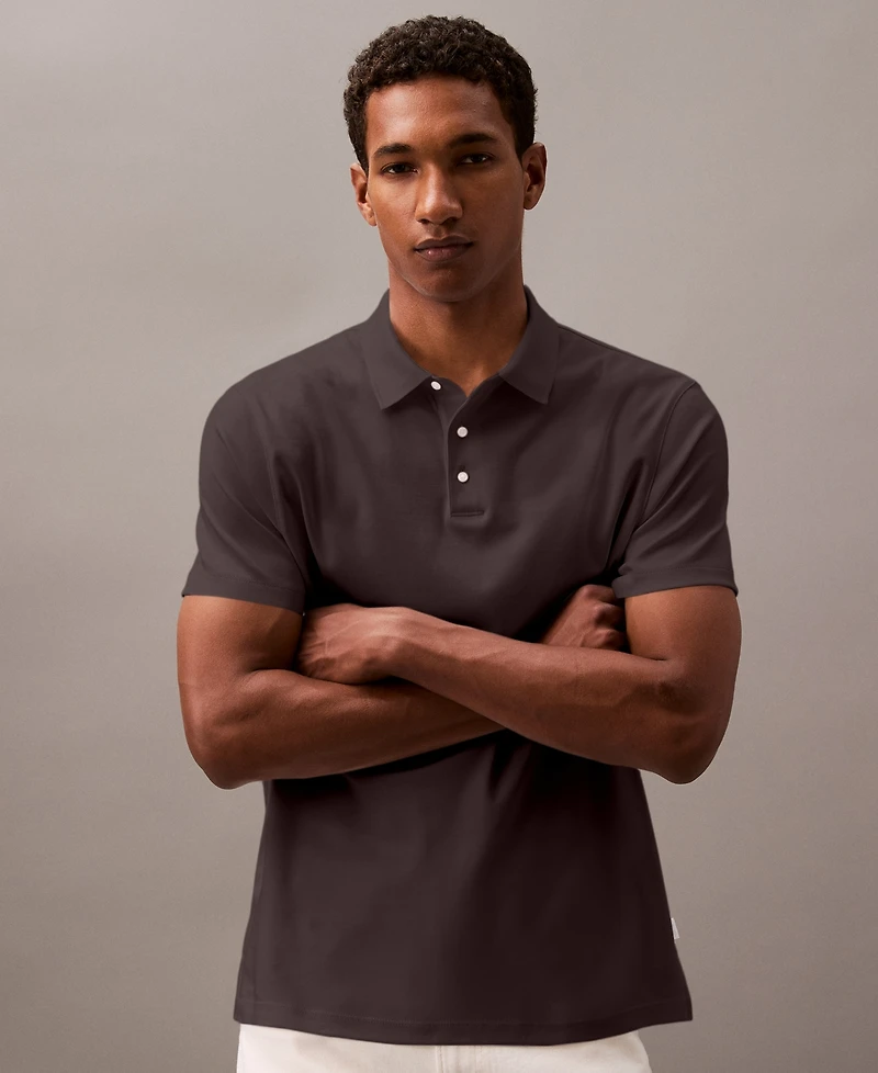Calvin Klein Men's Short Sleeve Supima Cotton Polo Shirt