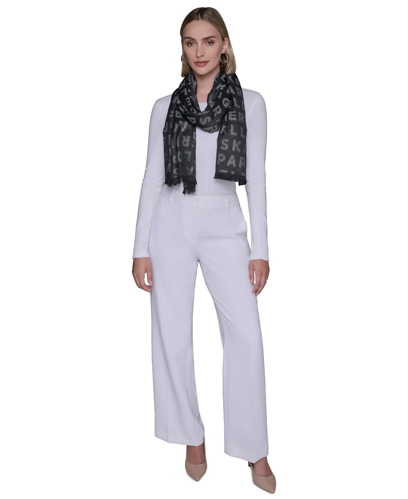 Karl Lagerfeld Paris Eyelash Fringe Neck Wrap