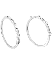 Macy's 2-Piece Cubic Zirconia Ring Set (0.12 ct. t.w.) over Sterling Silver