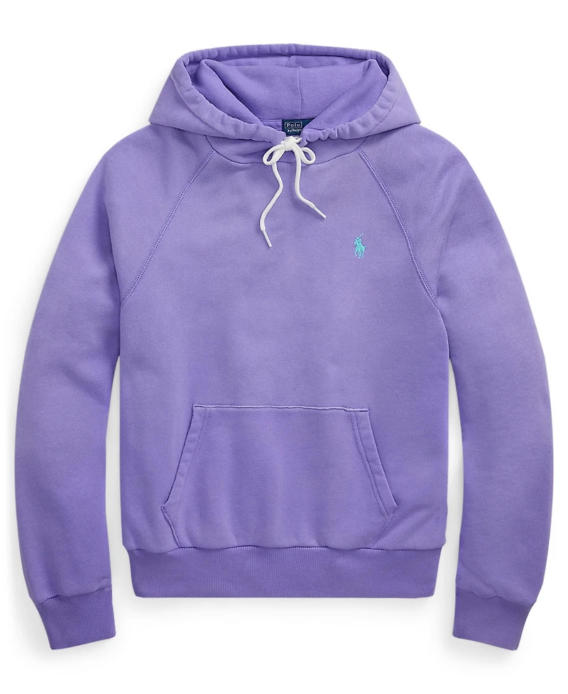 Polo Ralph Lauren Women's Shrunken Fit Lightweight Fleece Hoodie Sweatshirt