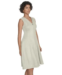 Calvin Klein Women's Sleeveless Fit and Flare Short Dress