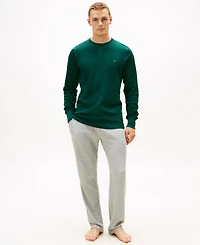 Tommy Hilfiger Men's Waffle-Knit Long-Sleeve Crewneck Thermal Top