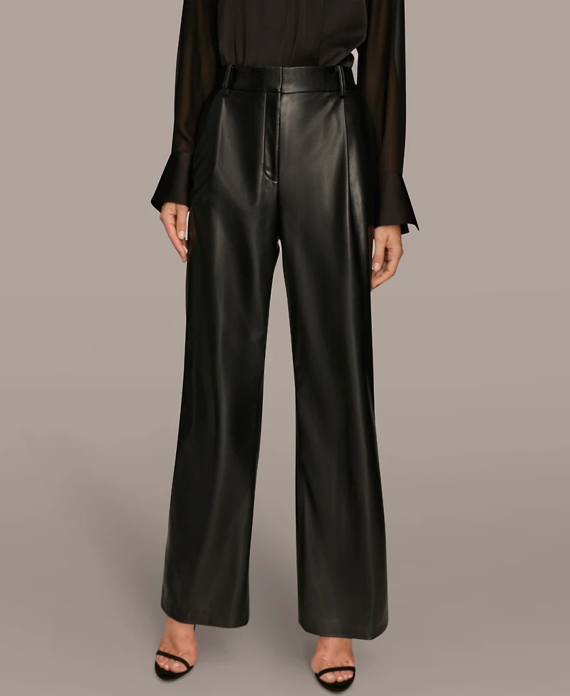 Donna Karan New York Women's Pleated Straight Pants