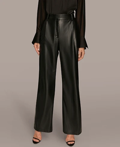 Donna Karan New York Women's Pleated Straight Pants