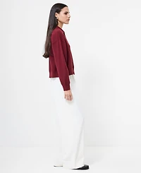French Connection Women's Sloane Knit Collared Sweater