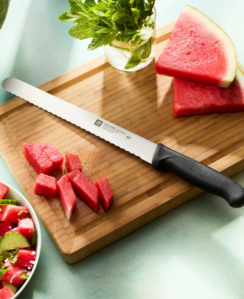 Zwilling Commercial 10" Serrated Edge Straight Slicing Knife