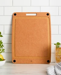 Zwilling Plant Fiber 17x13" Natural with Juice Grooves and Silicone Feet Cutting Board