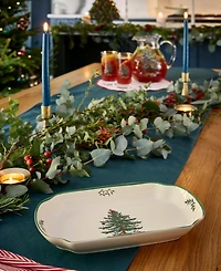 Spode Christmas Tree Rectangular Scalloped Tray