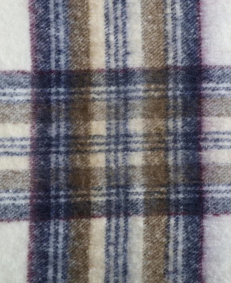 Eddie Bauer Plaid Faux Mohair Throw, 60" x 50"