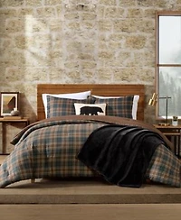 Eddie Bauer Huntley Plaid Microfiber Comforter Set
