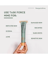 The Organic Skin Co Task Force Nine Calming Cream & Organic Face Moisturizer | Calming Calendula Cream For Sensitive & Irritated Skin | For Men and Wo