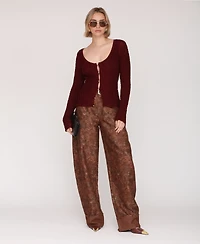 Avec Les Filles Women's Barrel Leg Pants