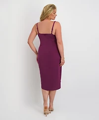Siena Plus Cowl Neck Slip Dress
