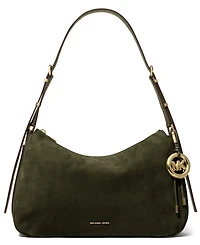 Michael Kors Nolita Medium Nubuck Convertible Shoulder Bag