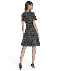 Eliza J Petite Embellished Fit and Flare Dress