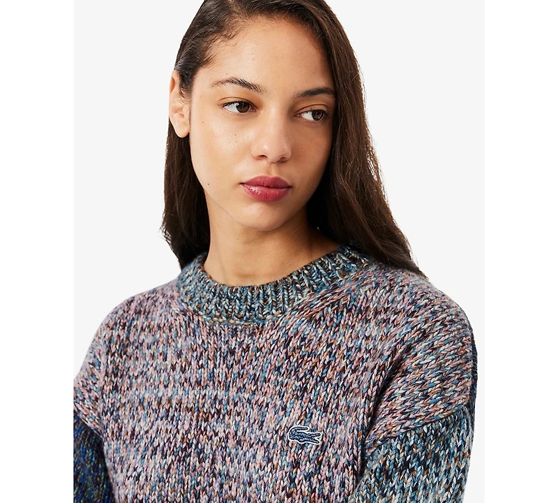 Lacoste Usa Women's Crew Neck Sweater