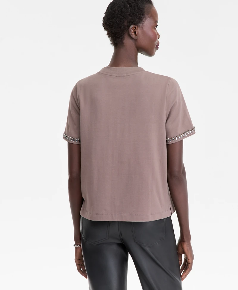 I.n.c. International Concepts Women's Embellished T-Shirt