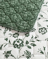 Laura Ashley Miranda Cotton 3-Pc. Quilt Set