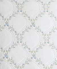 Laura Ashley Floral Embroidery Cotton 3-Pc. Quilt Set