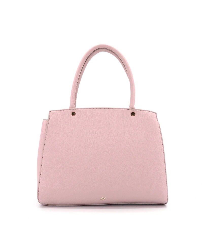 Like Dreams Park Double Bowtie Zipper Satchel Bag