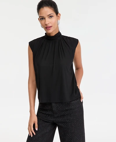 I.n.c. International Concepts Women's Mock-Neck Tank Top, Macy's Exclusive