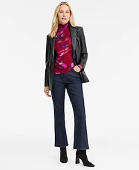 I.n.c. International Concepts Women's Printed Mock-Neck Top, Macy's Exclusive