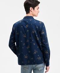 Sun + Stone Men's Floral Print Long-Sleeve Shirt, Macy's Exclusive