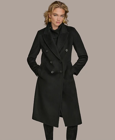 Donna Karan New York Women's Double-Breasted Reefer Coat