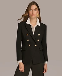 Donna Karan New York Women's Double Breasted Buttoned Blazer
