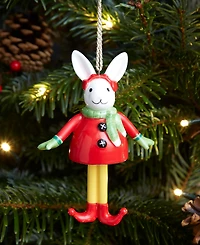 Spode Kit Kemp Christmas Bell Bunny Ornament