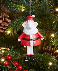 Spode Kit Kemp Christmas Bell Santa Mouse Ornament