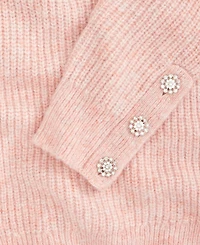 On 34th Women's V-Neck Jewel-Button-Cuff Sweater, Macy's Exclusive