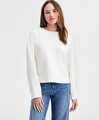On 34th Women's Long-Sleeve Bow-Back Sweatshirt, Macy's Exclusive