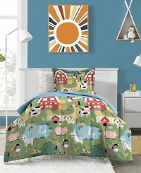 Dream Factory Barnyard Animals 7-Pc. Comforter Set, Full