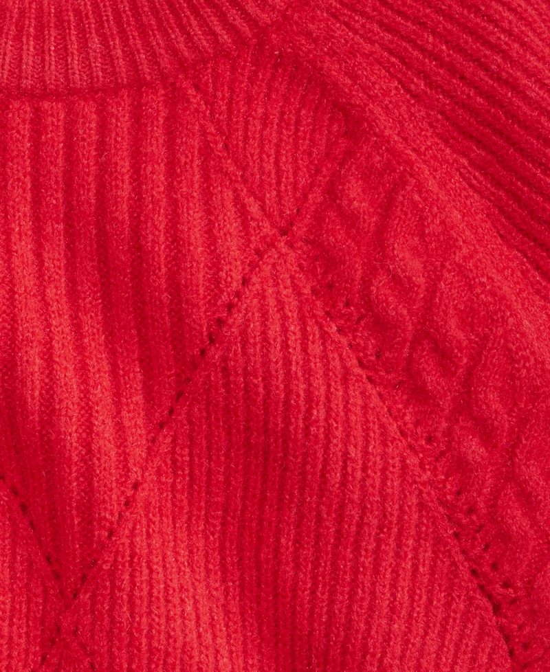 On 34th Women's Mixed-Argyle Crewneck Sweater, Macy's Exclusive