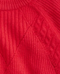 On 34th Women's Mixed-Argyle Crewneck Sweater, Macy's Exclusive