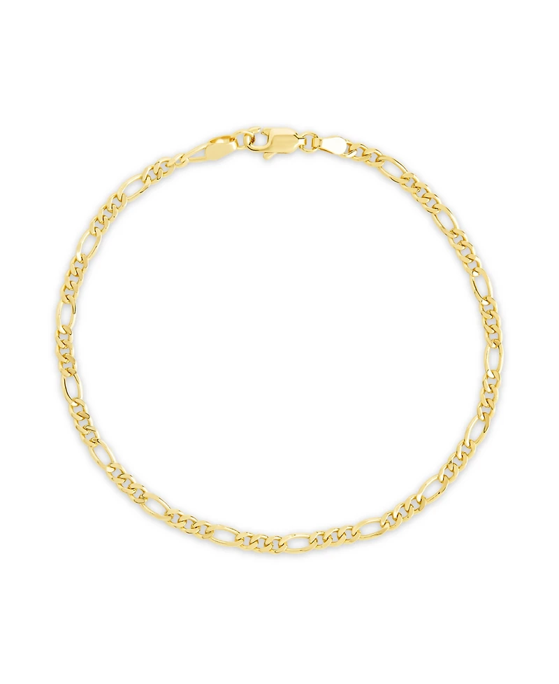 Sterling Forever Silver Figaro Chain Bracelet
