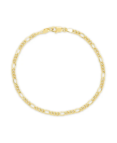 Sterling Forever Silver Figaro Chain Bracelet