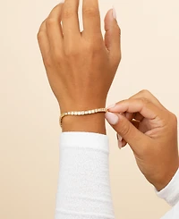 Sterling Forever Christina Square Cubic Zirconia Tennis Bracelet
