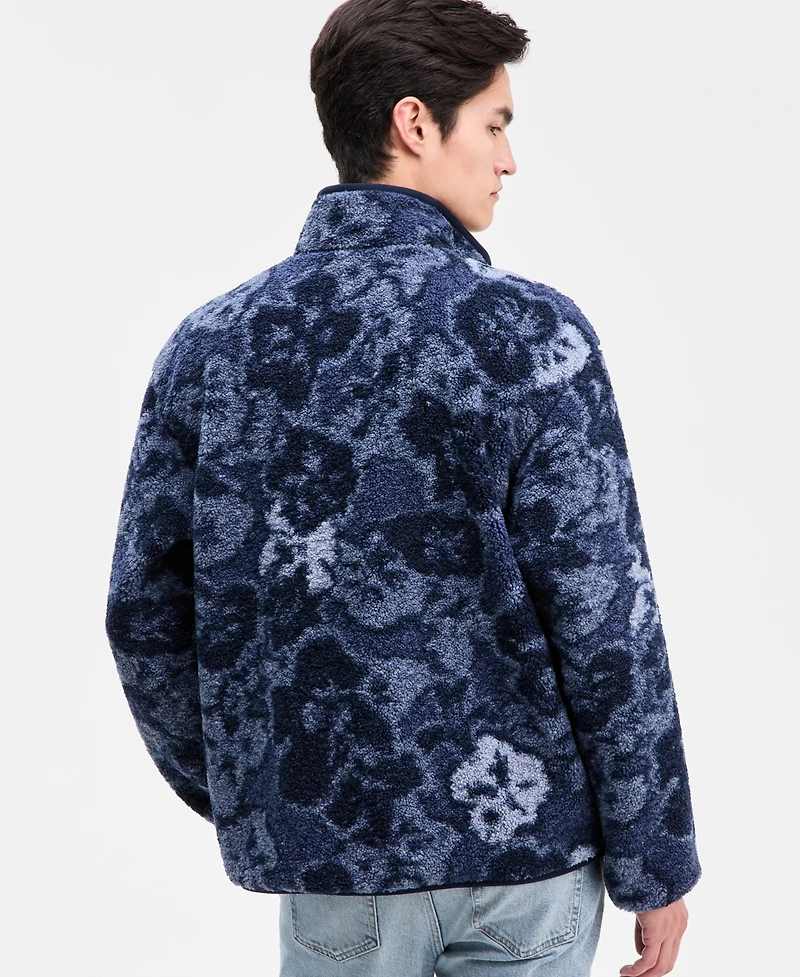 Sun + Stone Men's Creed Faux Sherpa Jacket, Macy's Exclusive