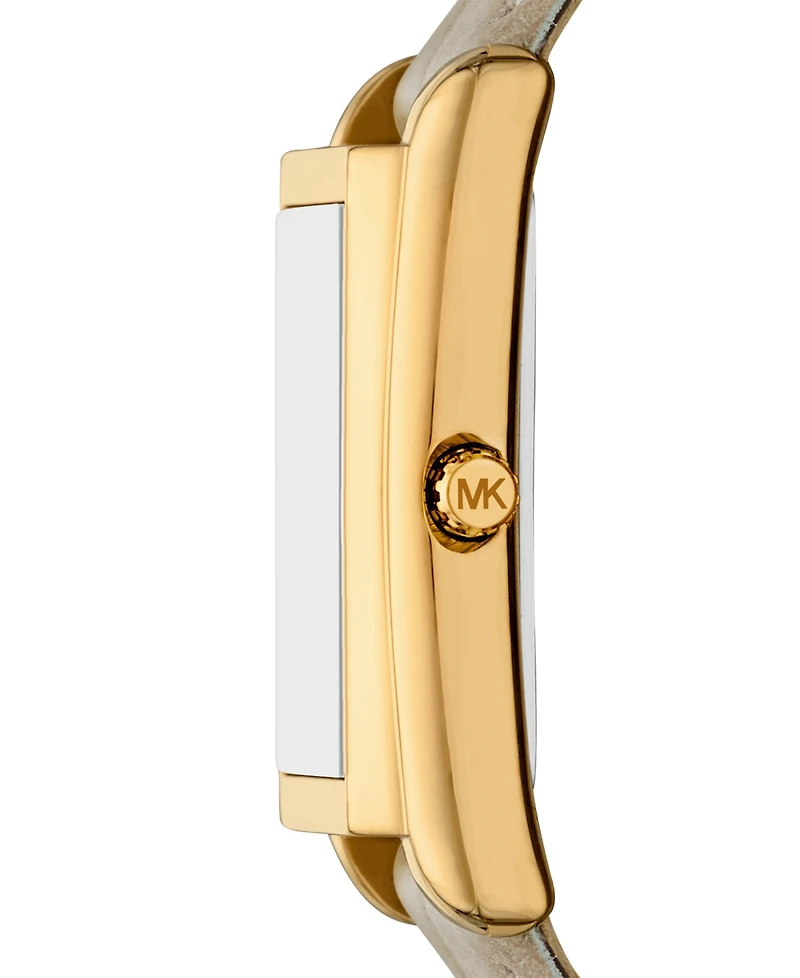 Michael Kors Women's Essex Three-Hand Nude Leather Watch, 26x36mm