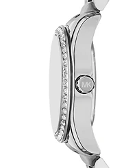 Michael Kors Women's Lexington Multifunction Silver-Tone Stainless Steel Watch, 34mm